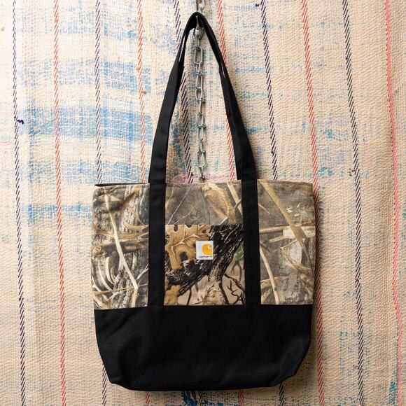 Upcycled handmade carhartt tote bag - Picture 1 of 7